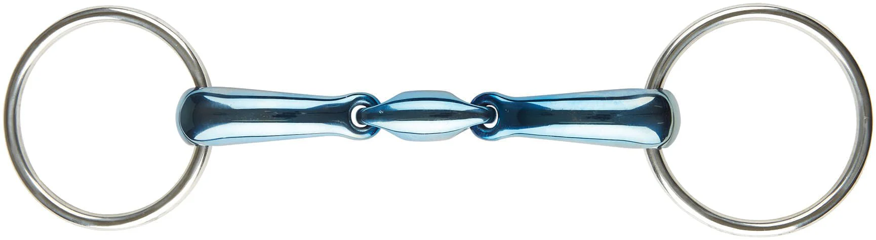 JP Korsteel Blue Steel Oval Link Loose Ring Snaffle Bit