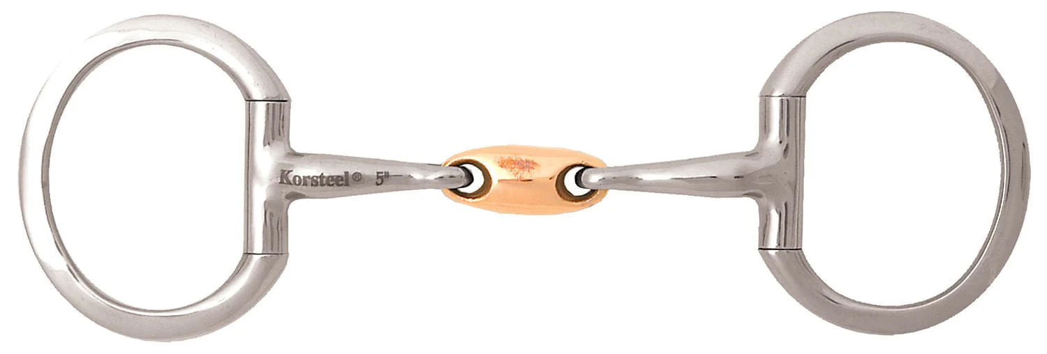 JP Korsteel Copper Oval Link Eggbutt Snaffle Bit - Image 4
