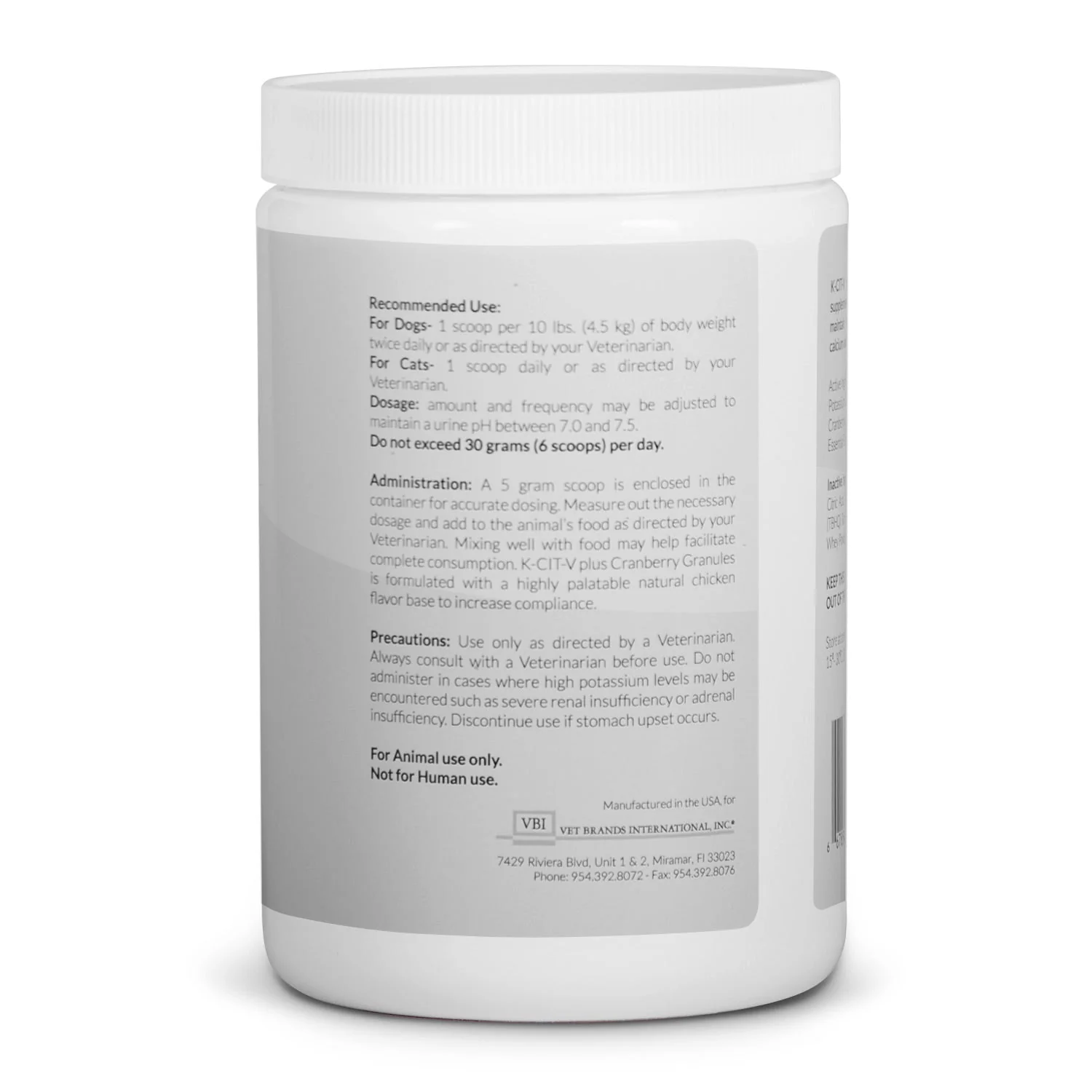 K-CIT-V Plus Cranberry 300 gm Granules for Dogs and Cats - Image 2
