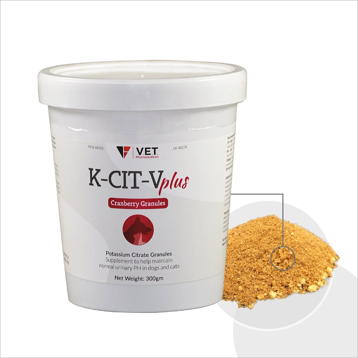 K-CIT-V Plus Cranberry 300 gm Granules for Dogs and Cats - Image 4
