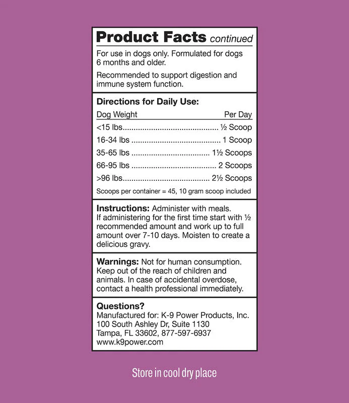 K9 Power Digest Forte Digestion & Immune Formula for Dogs - Image 8