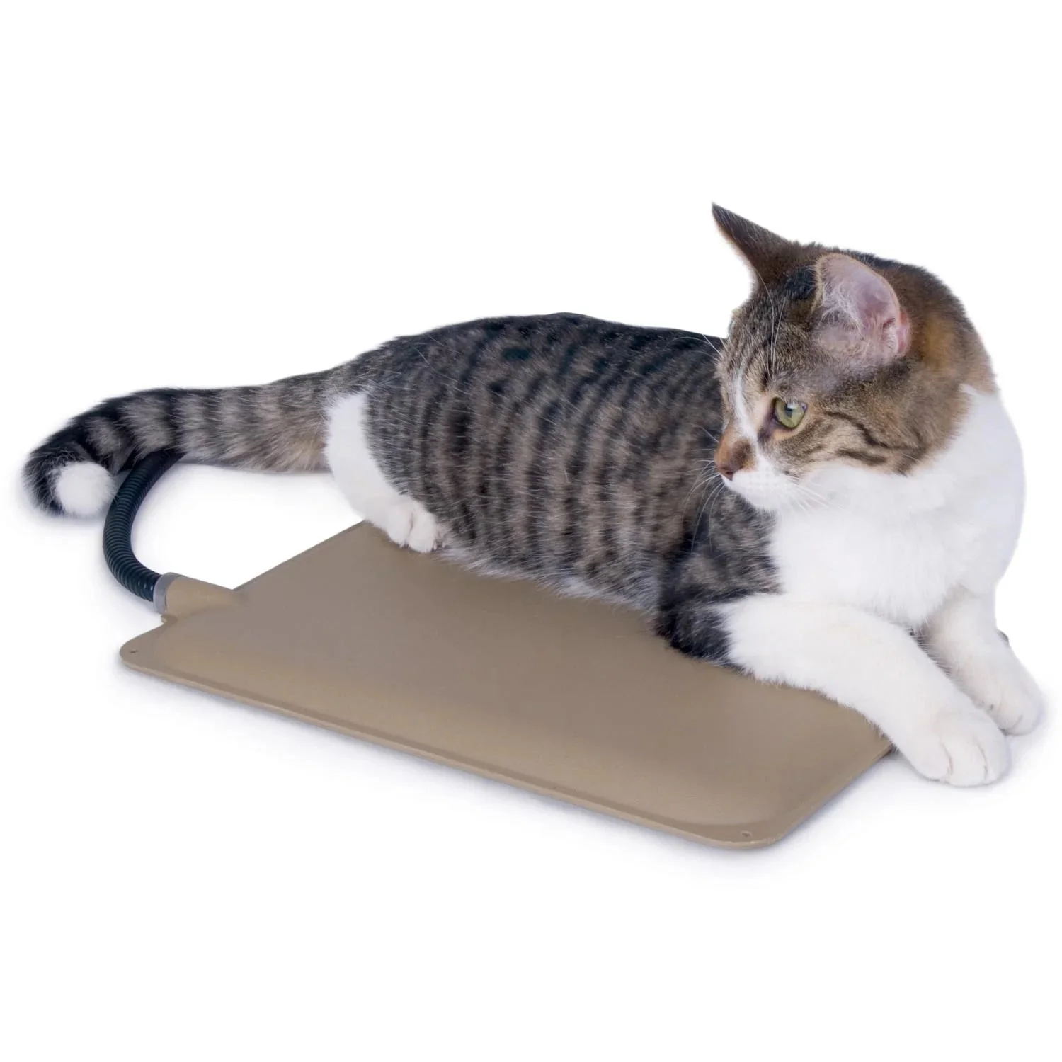 K&H Extreme Weather Kitty Pad – Outdoor Heated Cat Pad, Low-Wattage, Thermostatically Controlled, Energy-Efficient