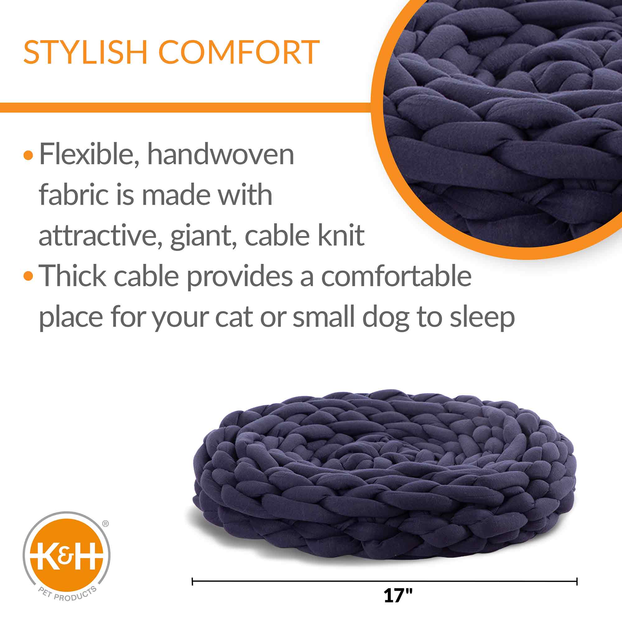 K&H Pet Products Knitted Pet Bed, 17" - Image 9