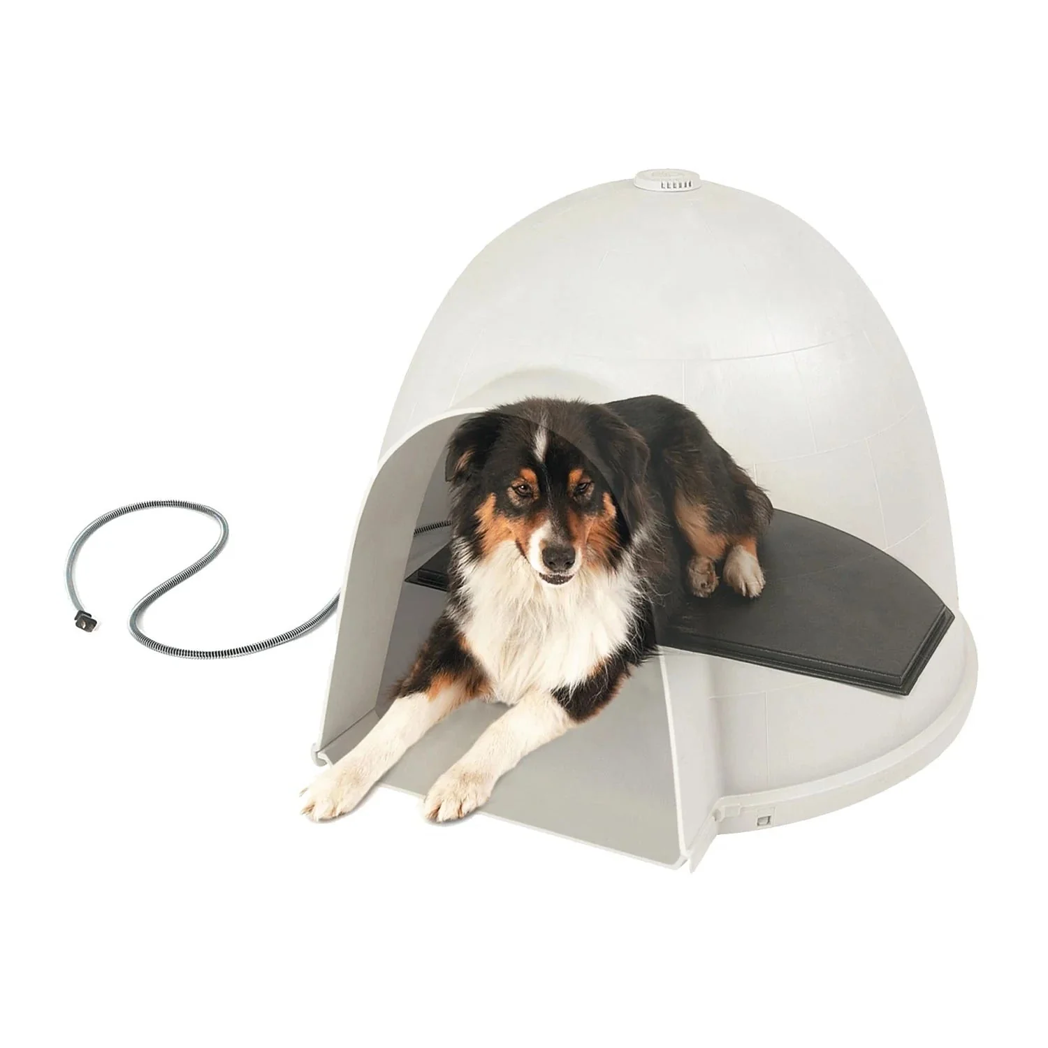 K&H Lectro-Kennel Igloo Style Heated Pad – Half-Round Indoor/Outdoor Dog House Heater - Image 7