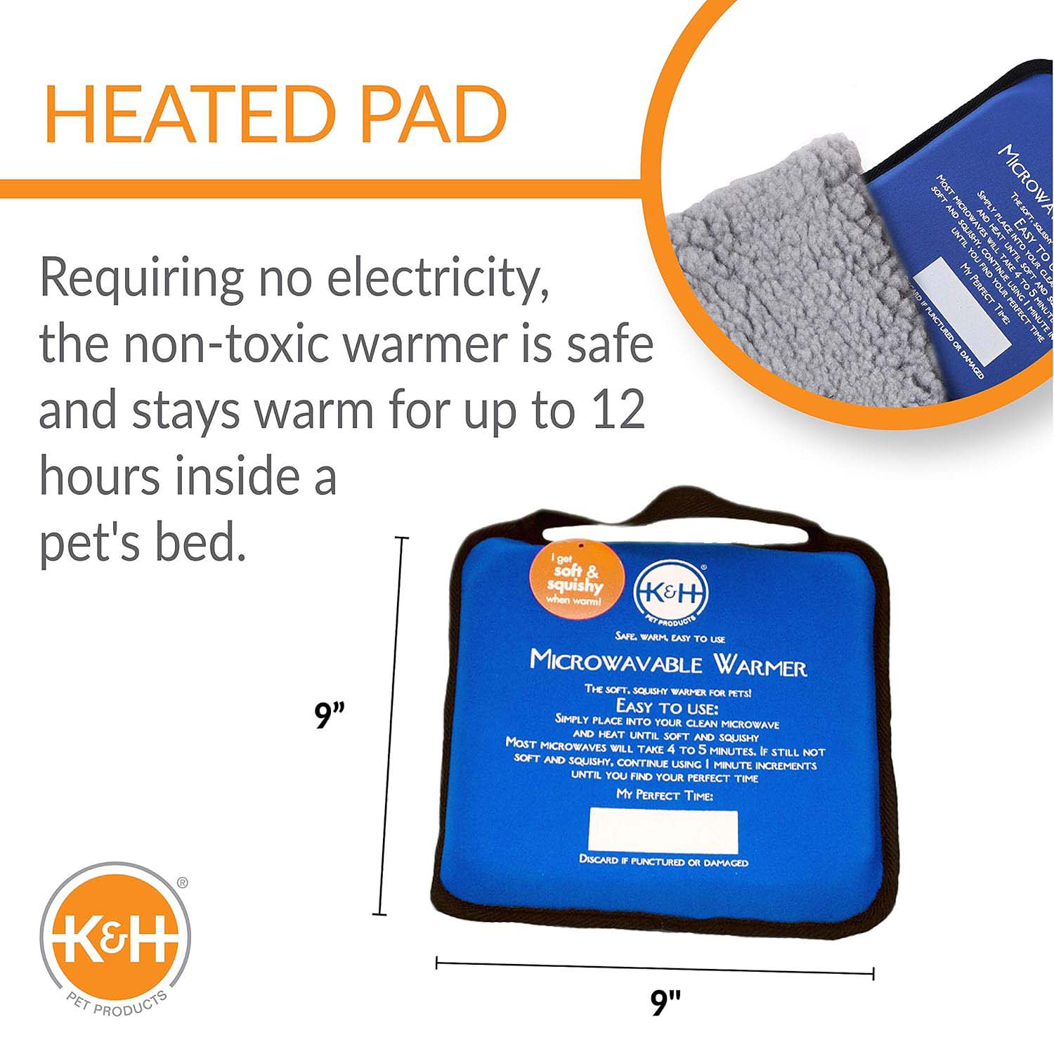 K&H Reusable Microwavable Pet Bed Warmer for Indoor & Outdoor Use with Dogs and Cats - Image 2