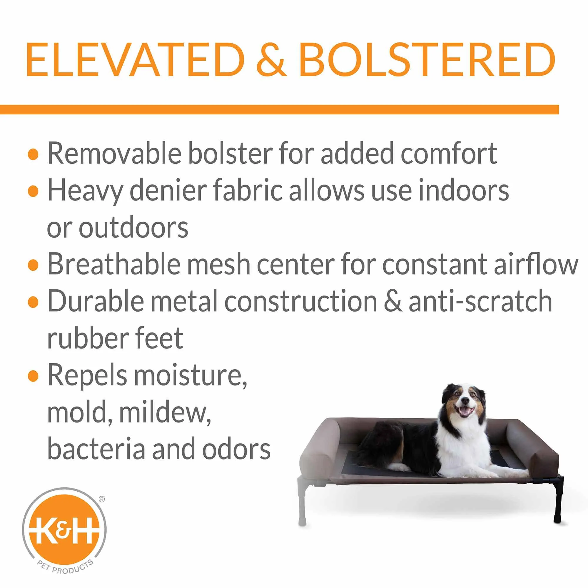 K&H Pet Products Original Bolster Pet Cot Elevated Pet Bed - Image 3