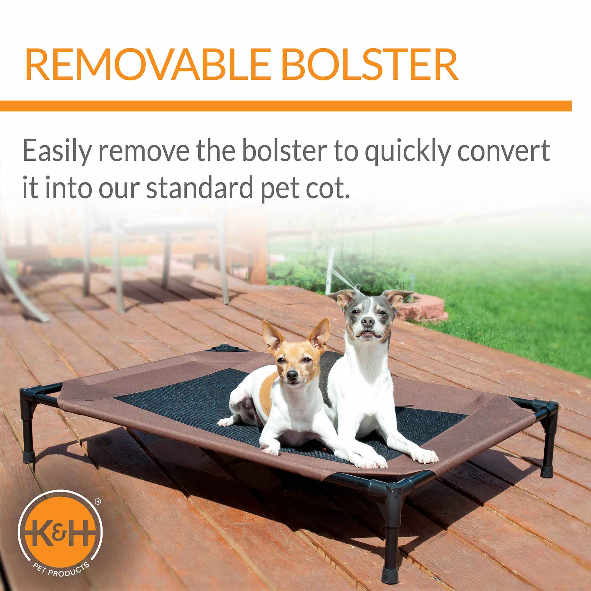 K&H Pet Products Original Bolster Pet Cot Elevated Pet Bed - Image 4