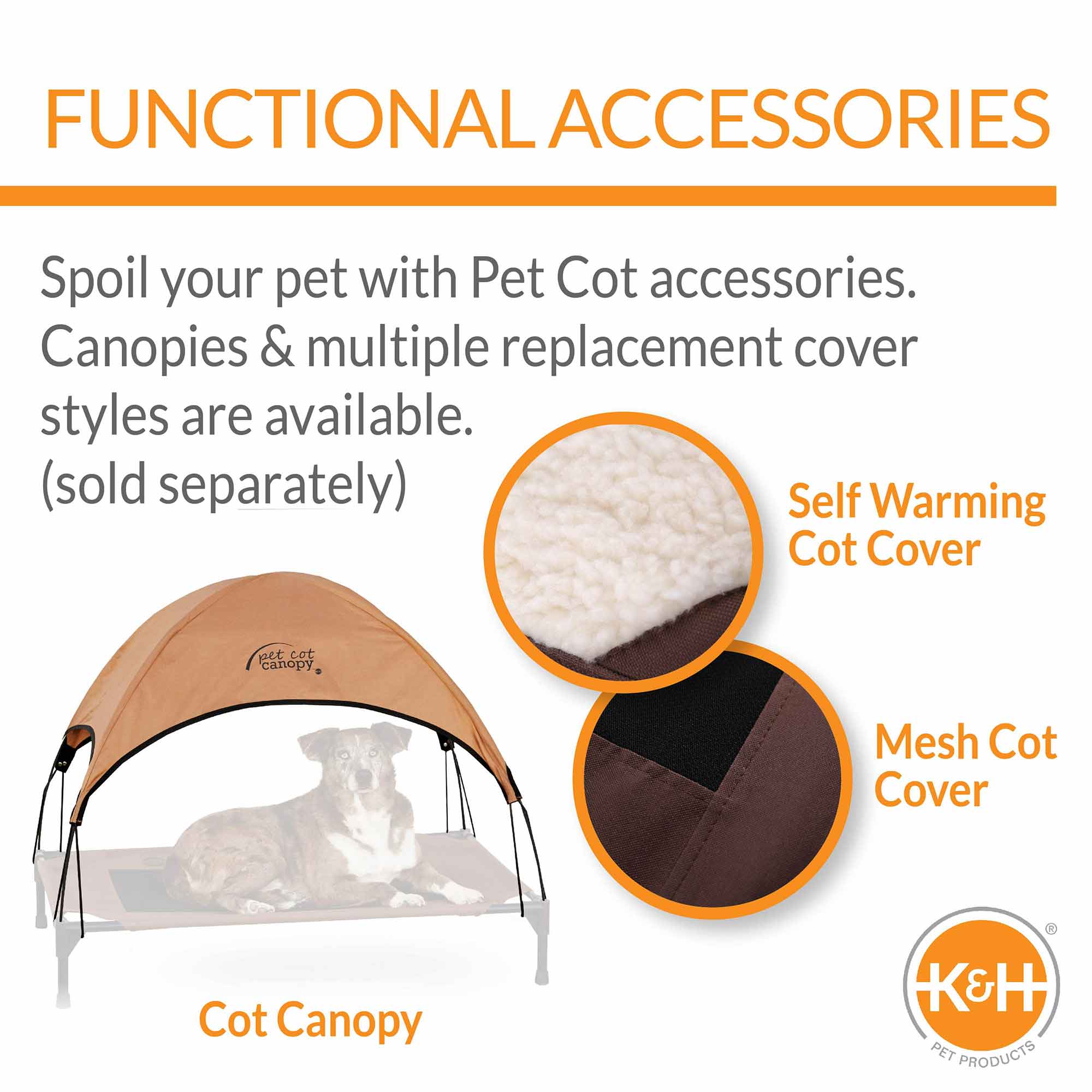K&H Pet Products Original Bolster Pet Cot Elevated Pet Bed - Image 6