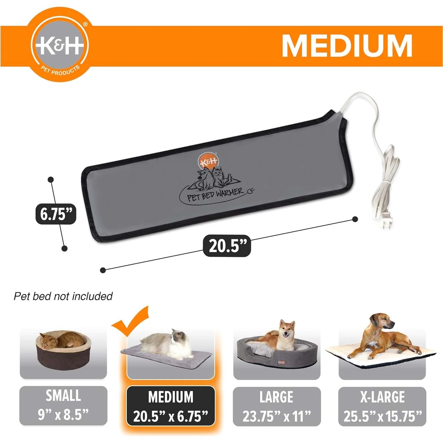 K&H Pet Bed Warmer – Indoor Heated Pad for Cats & Dogs, Thermostatically Controlled, Energy-Efficient, Safe for Arthritis & Comfort - Image 11
