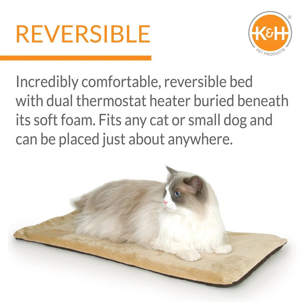 K&H Thermo-Kitty Heated Cat Bed – Energy-Efficient, MET Certified Indoor Cat Warming Mat - Image 5