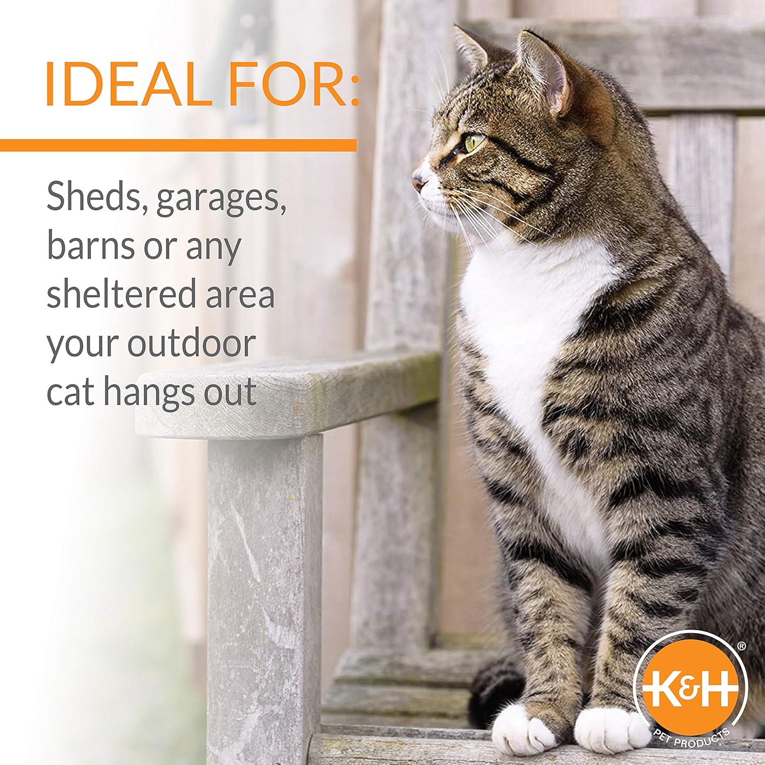K&H Thermo Mod Heated Outdoor Cat House – Insulated, Waterproof Kitty Shelter for Feral & Outdoor Cats - Image 6