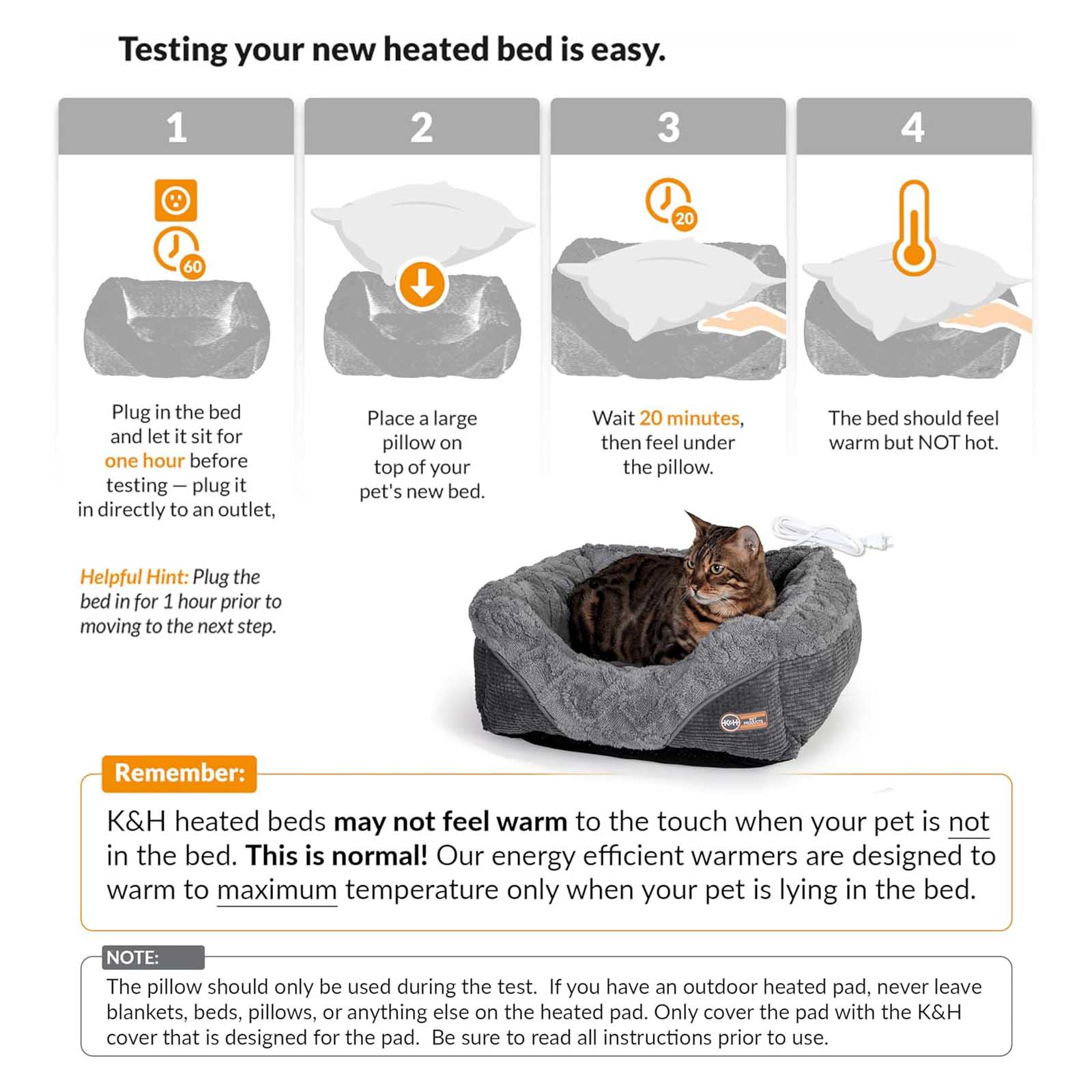 K&H Thermo-Pet Lounge Sleeper Heated Cat & Small Dog Bed – Plush, Non-Slip, Machine Washable Indoor Pet Bed - Image 7