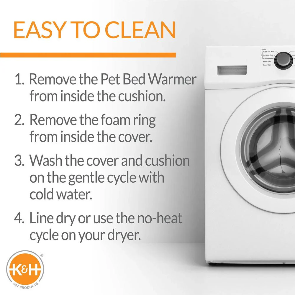 K&H Thermo-Pet Nest Heated Cat Bed – Soft Plush Indoor Cat Cave for Cats and Small Dogs, Machine Washable - Image 5