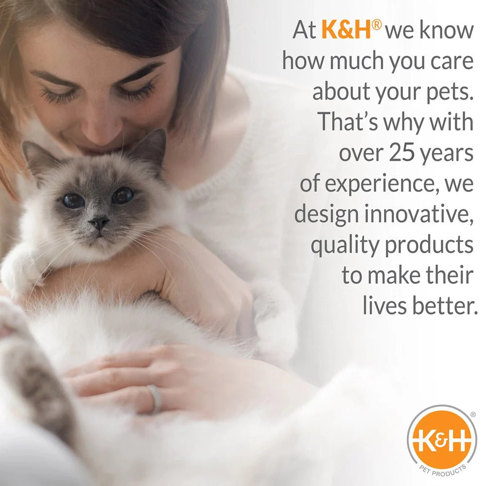 K&H Thermo-Snuggle Cup Bomber Heated Cat Bed – Plush, Indoor, Removable Heater, Machine Washable, Cozy Nesting Bed - Image 9