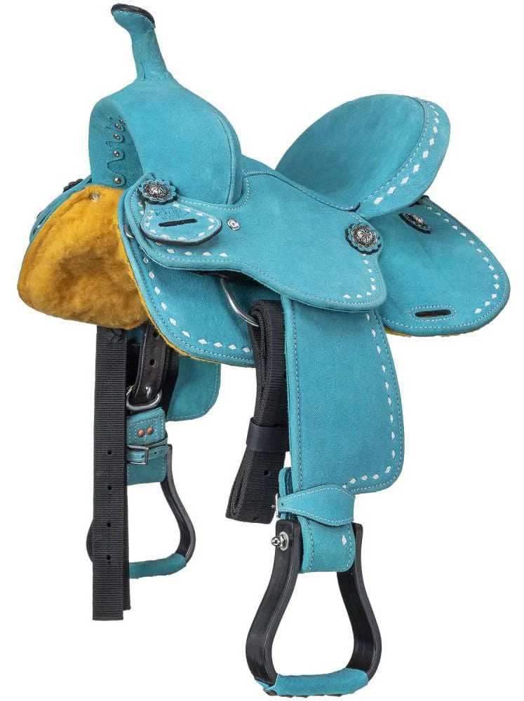 King Series Stratford Suede Barrel Saddle - Image 6