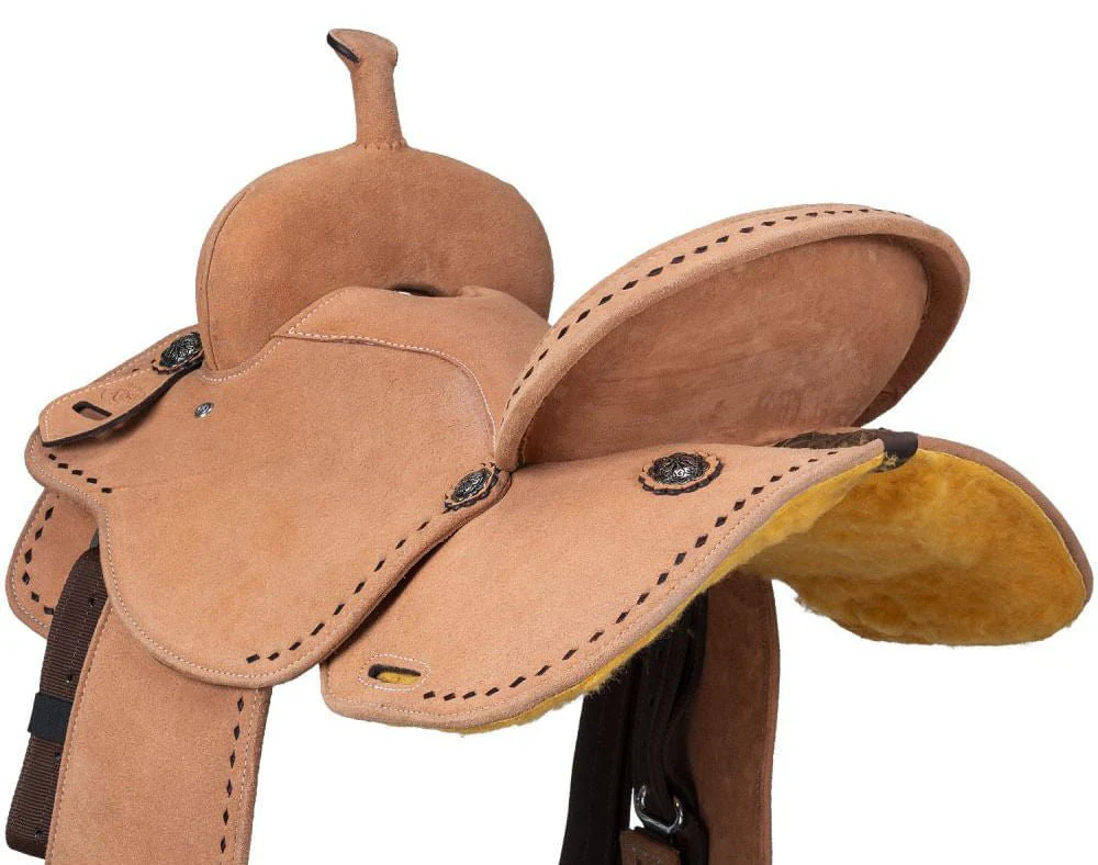 King Series Youth Stratford Suede Barrel Saddle - Image 15