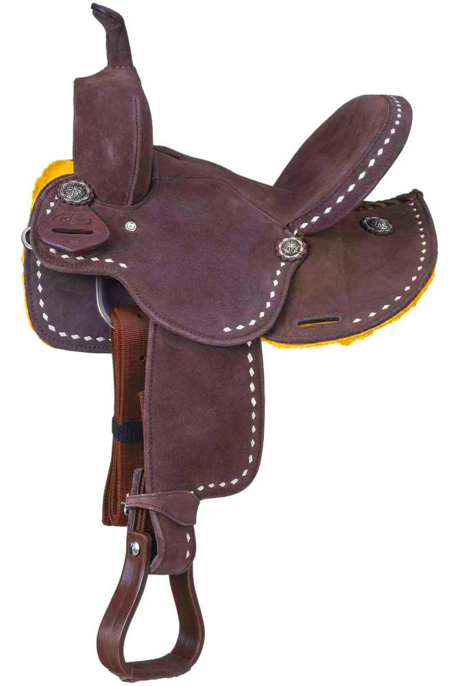 King Series Youth Stratford Suede Barrel Saddle - Image 9