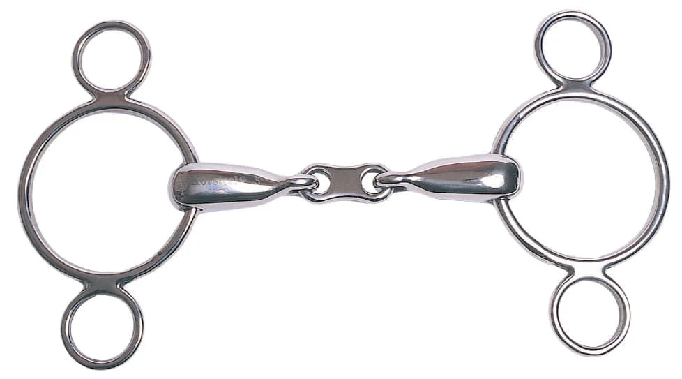 Korsteel French Link 2 Ring Dutch Gag Bit