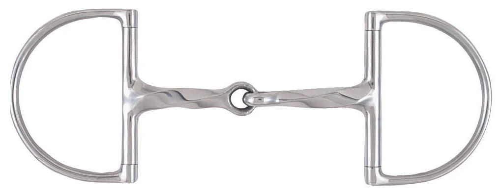 Korsteel Slow Twist Hunter Dee Ring Snaffle Bit - Image 4