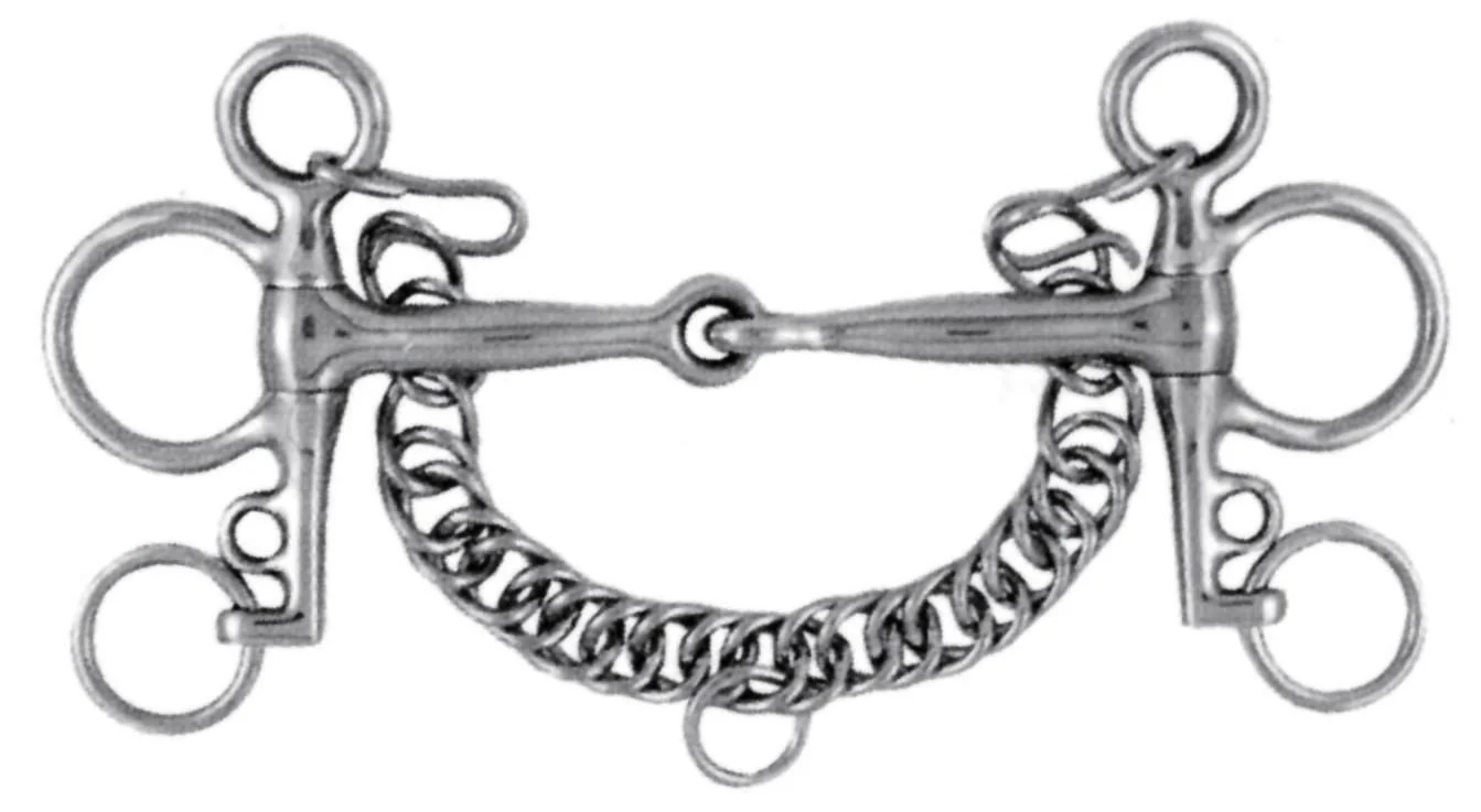 Korsteel Stainless Steel Pelham Snaffle Bit