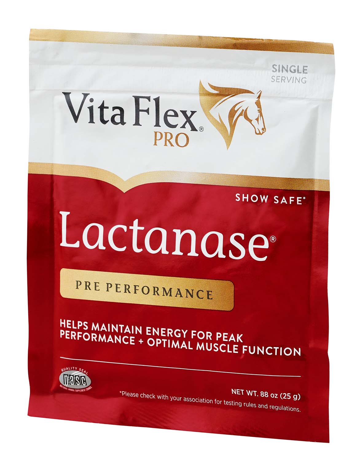 Vita Flex Pro Lactanase Pre-Performance Horse Supplement, Single Serve Packet