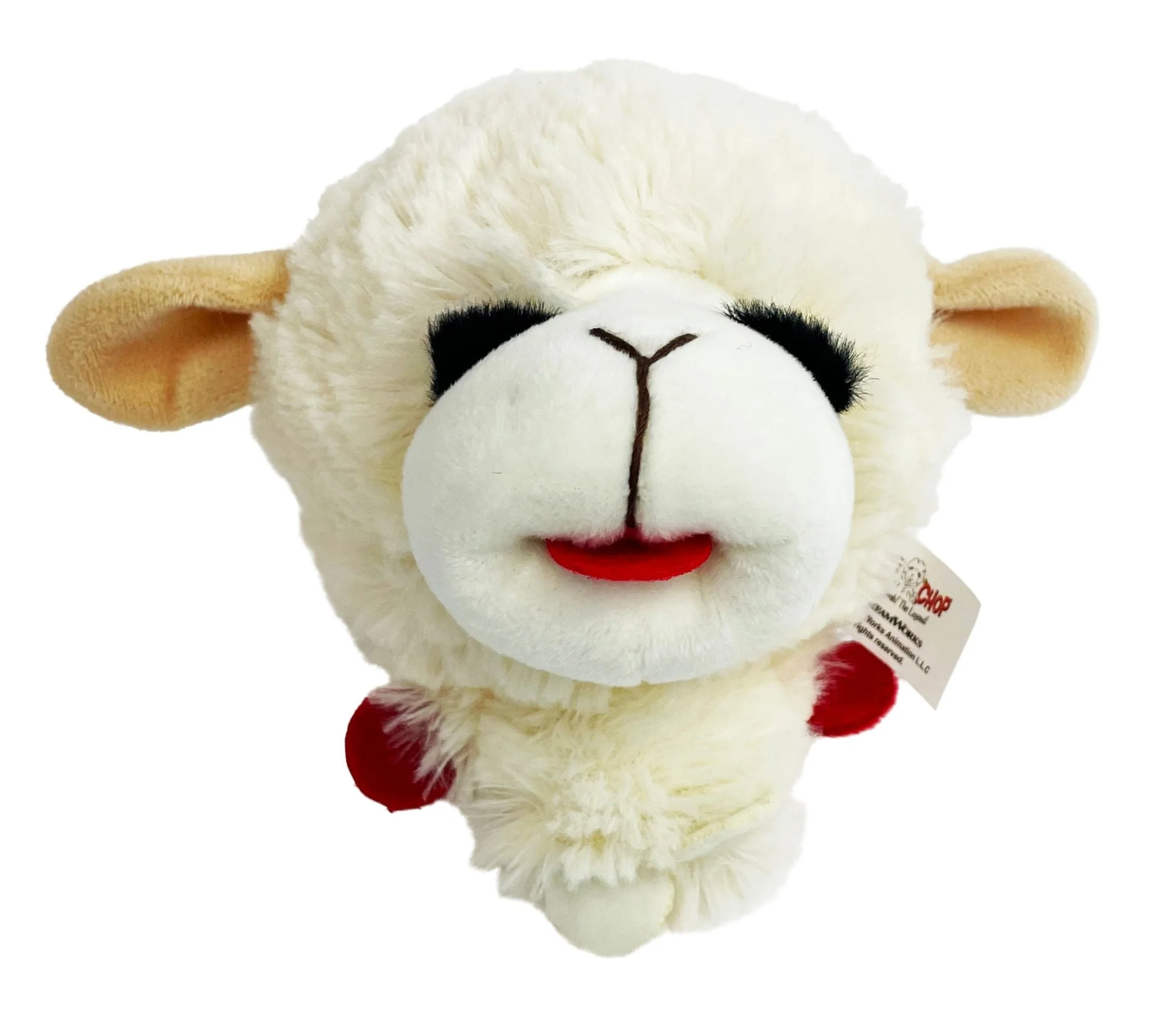 Lamb Chop Knobby Noggin Plush Dog Toy, 5"