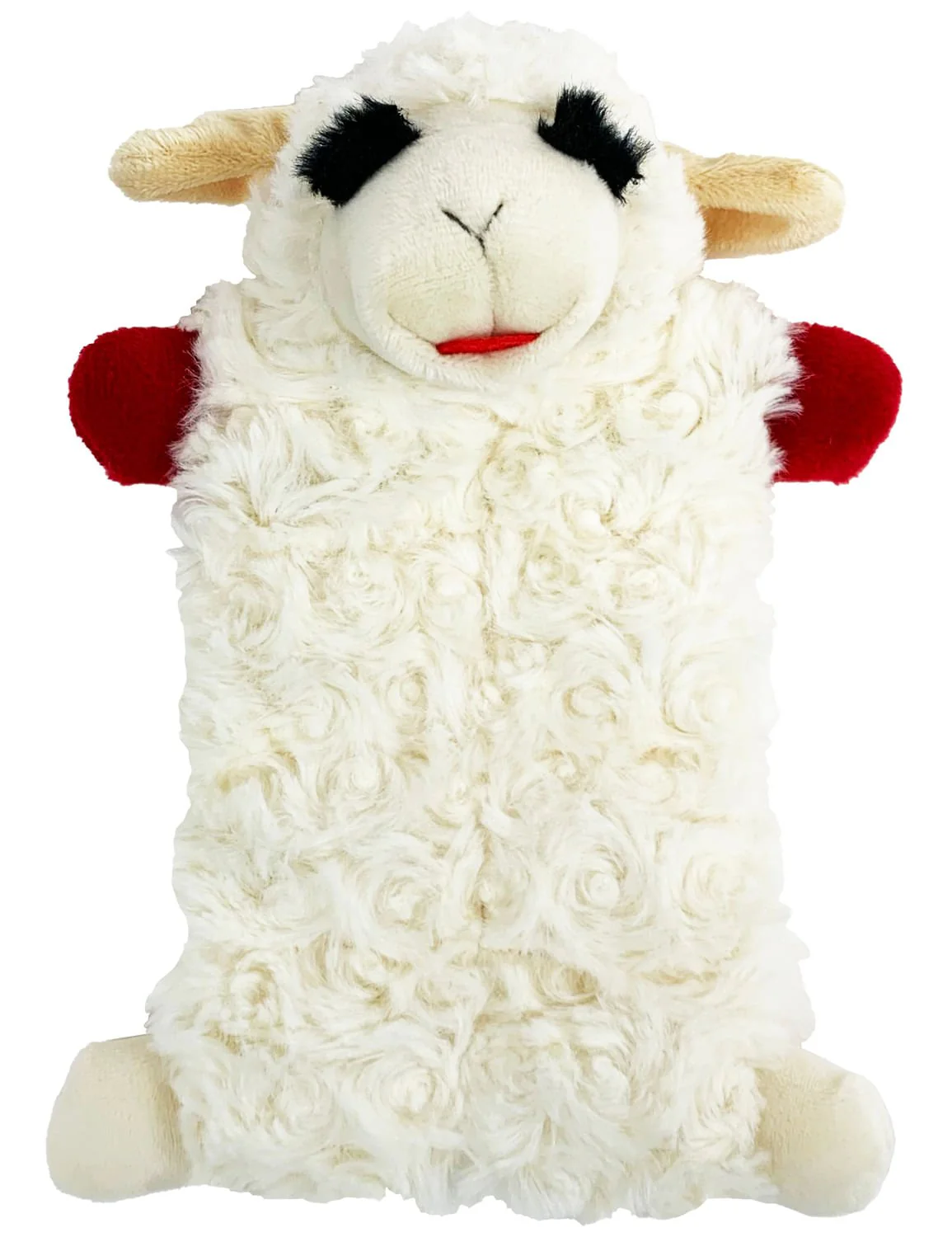 Lamb Chop Squeaker Mat Plush Dog Toy, 9"