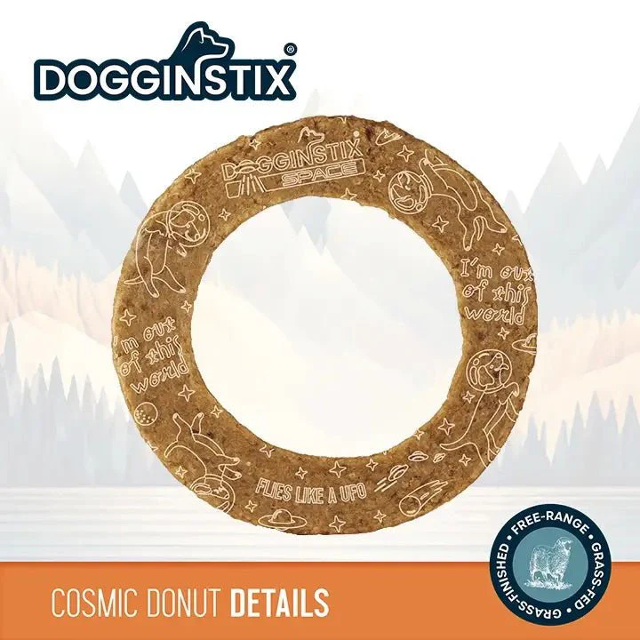 Dogginstix Lamb Collagen Cosmic Donut Dog Chew & Toy – Natural, Grass-Fed, Low Fat - Image 2