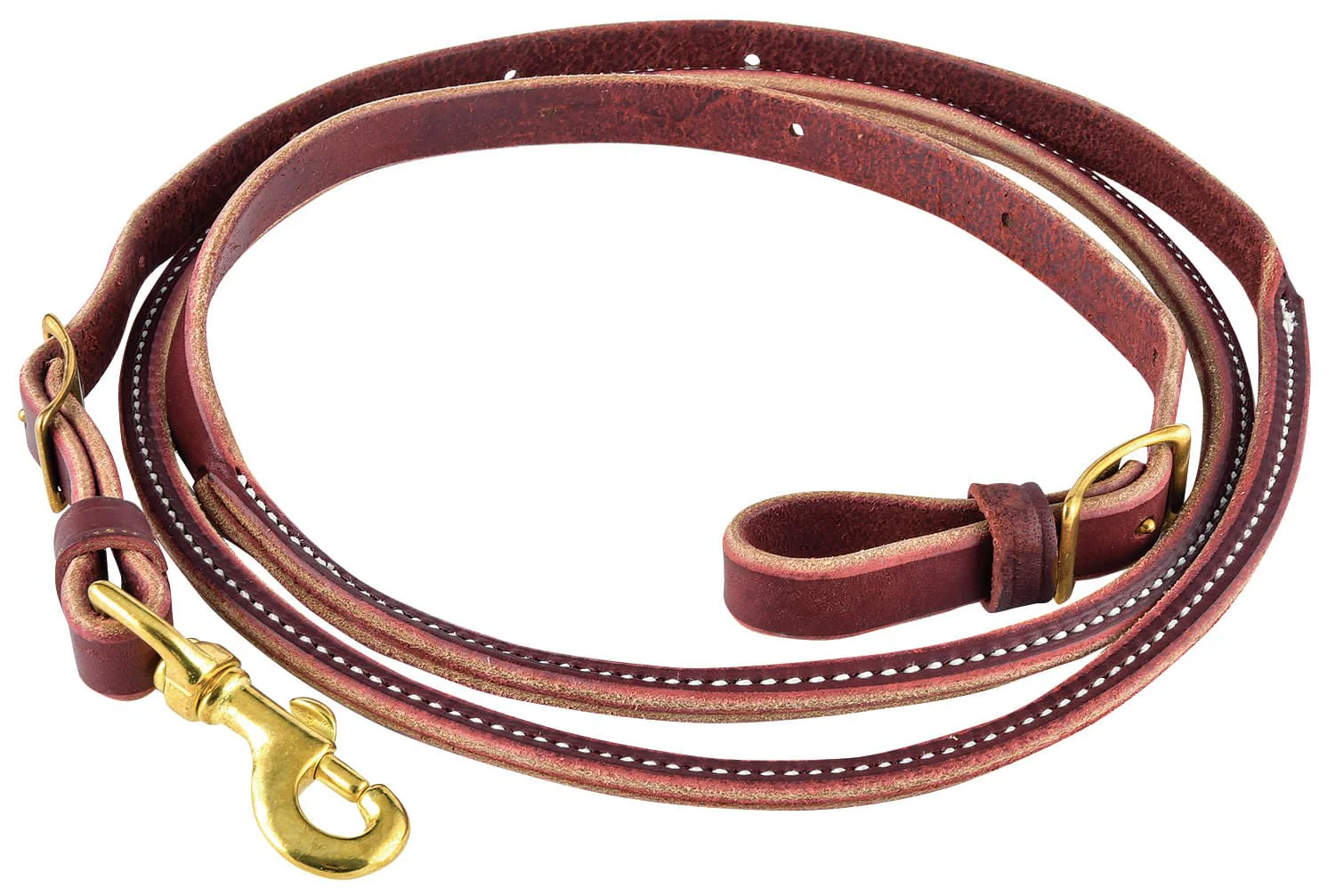Berlin Leather Latigo Round Center Roper Rein