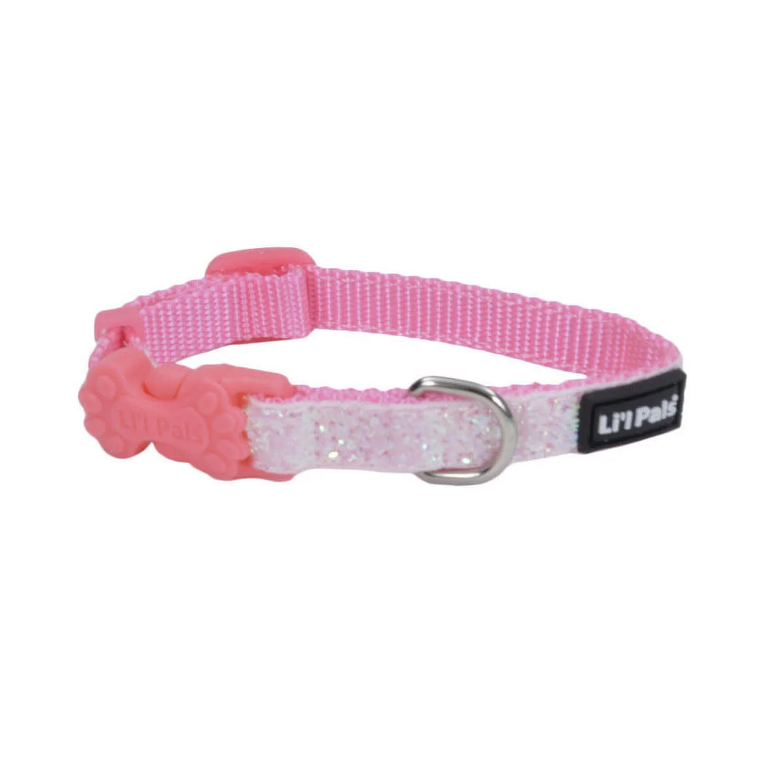 Li'l Pals Adjustable Dog Collar with Glitter Overlay - Image 4