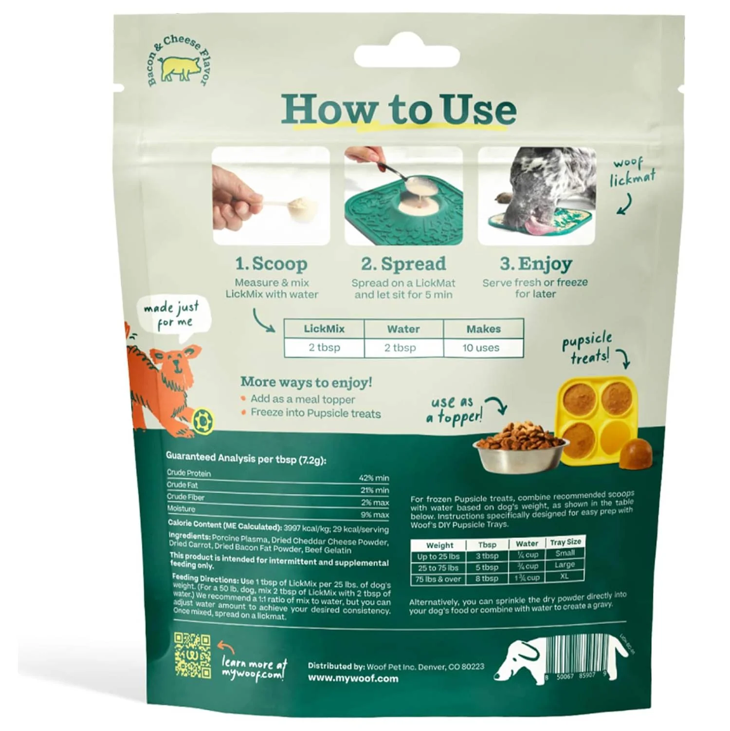 LickMix for Dogs – Bacon & Cheese or Calming LickMat Spread, Interactive Enrichment Treat - Image 3