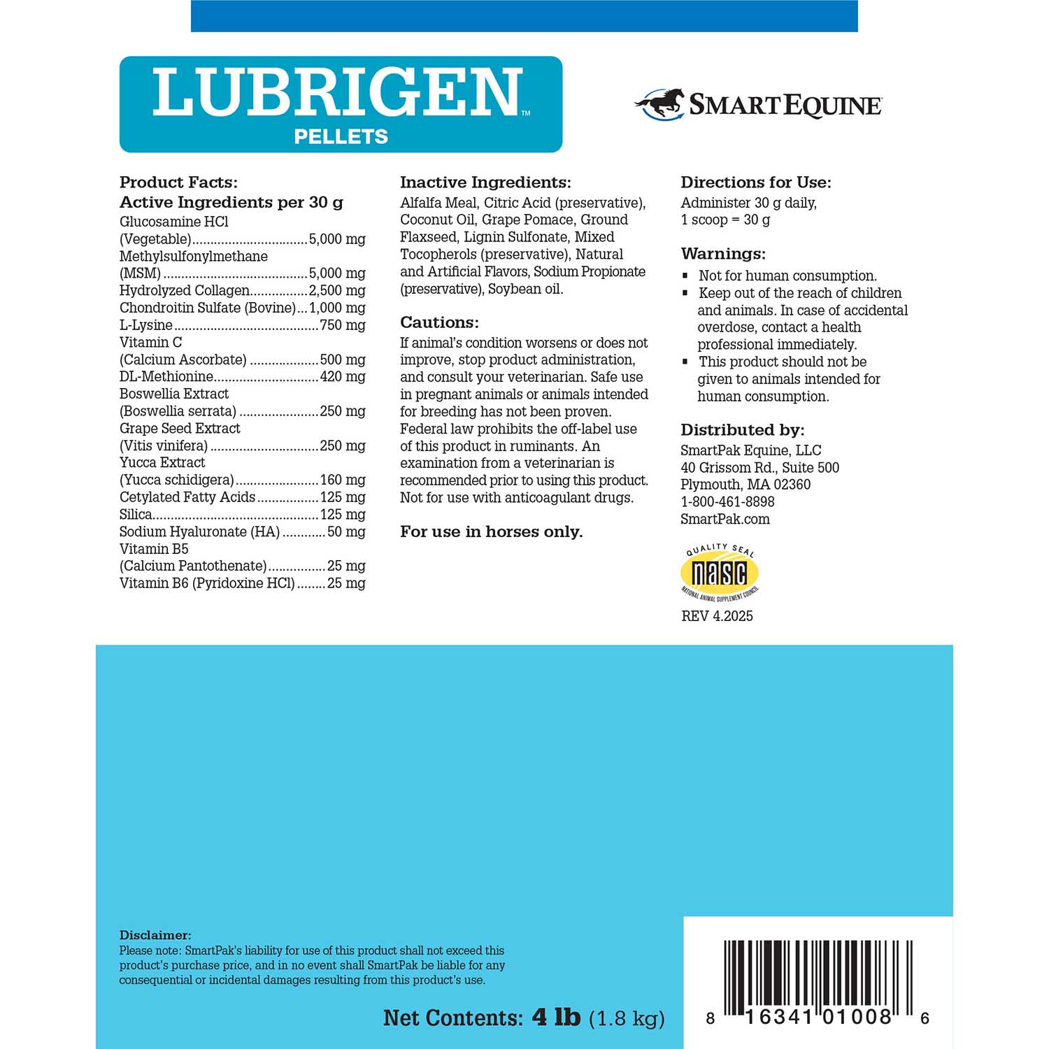 Lubrigen, Joint Health Supplement for Horses, Pellets - Image 2