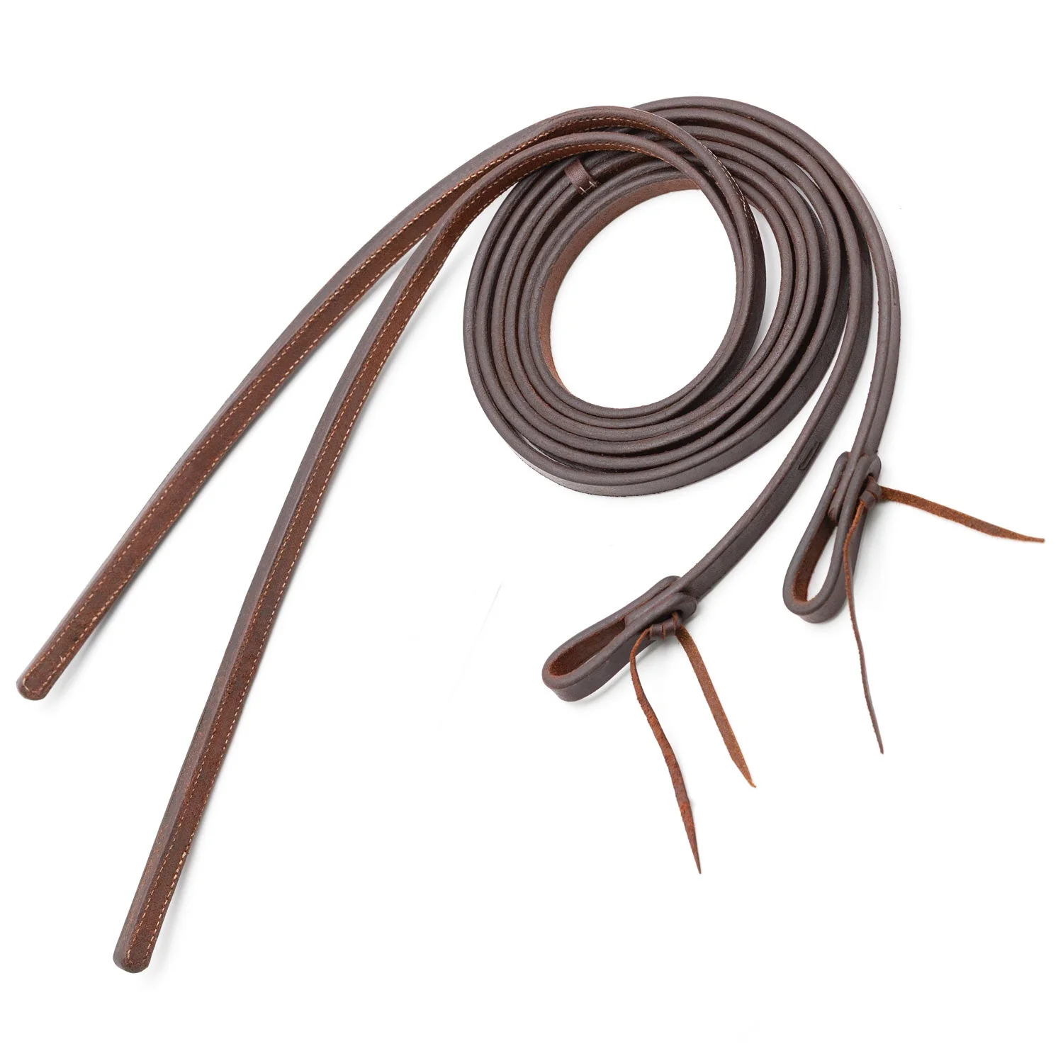 Jeffers LuxeLeather Heavy Oiled Split Reins with Weighted Ends for Horses - Image 6