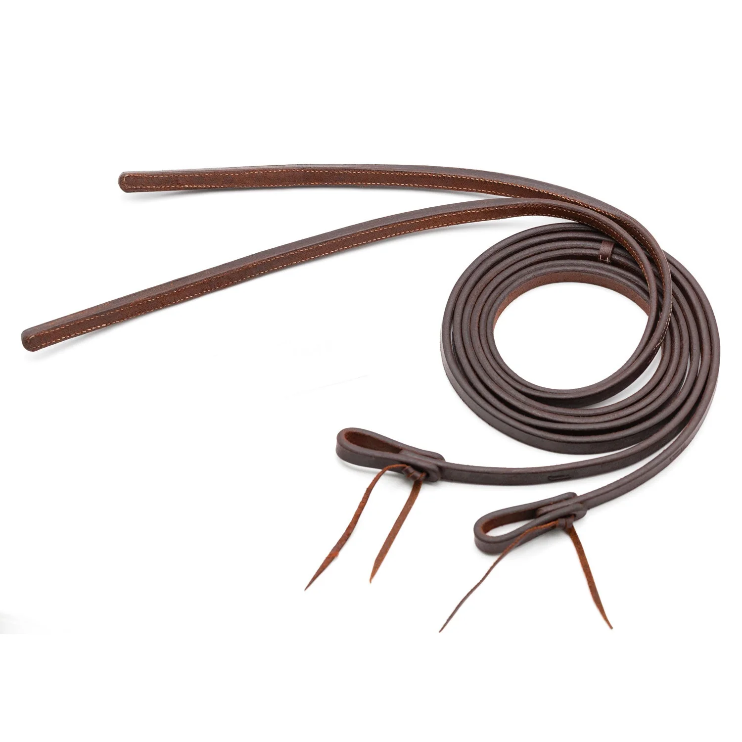 Jeffers LuxeLeather Heavy Oiled Split Reins with Weighted Ends for Horses - Image 7