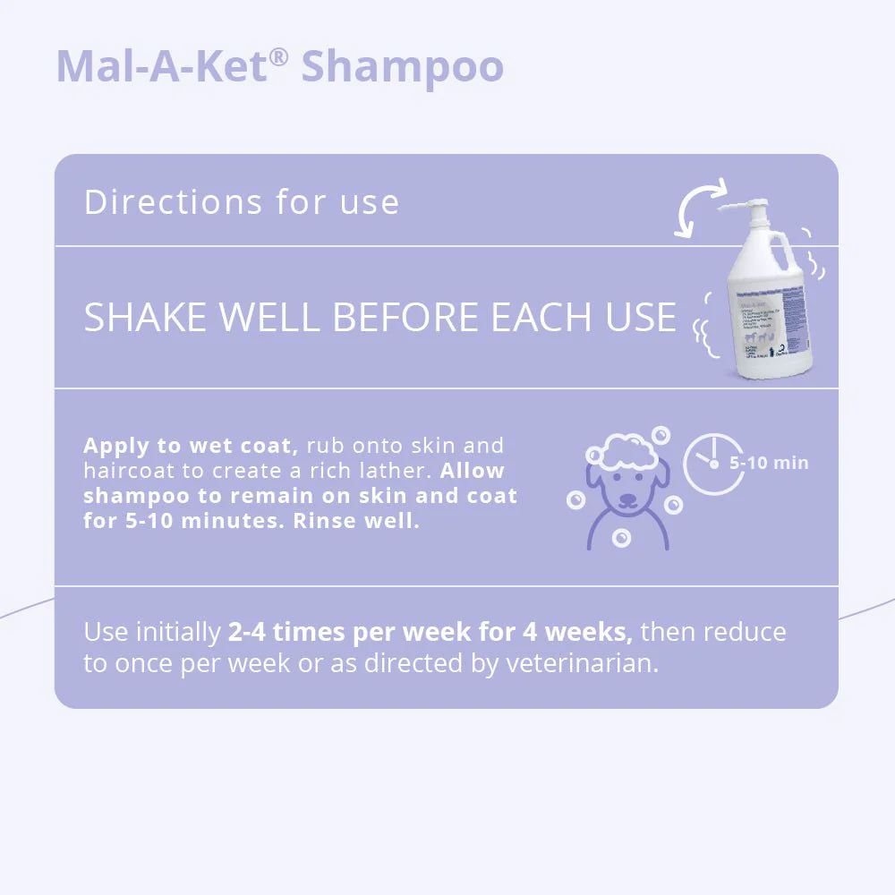Mal-A-Ket Medicated Ketoconazole Chlorhexidine Shampoo for Horses, Dogs & Cats - Image 10