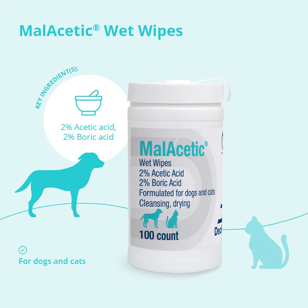 MalAcetic Wet Wipes for Dogs and Cats - Image 3