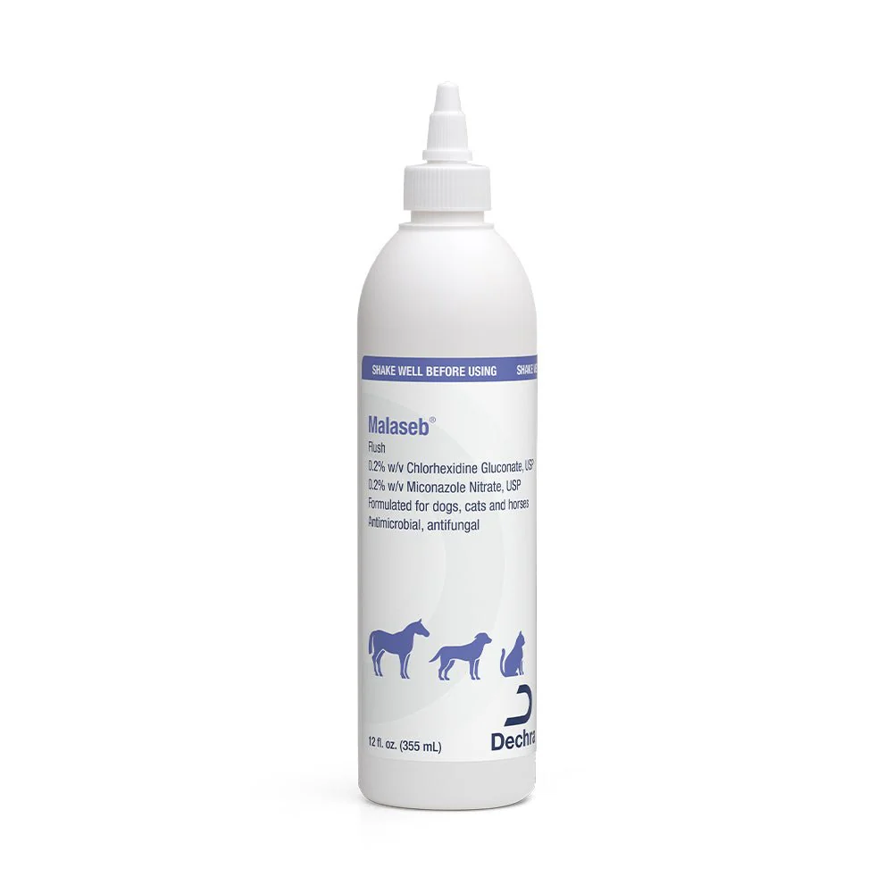 Malaseb Flush – Medicated Antibacterial & Antifungal Skin Flush for Dogs, Cats, and Horses