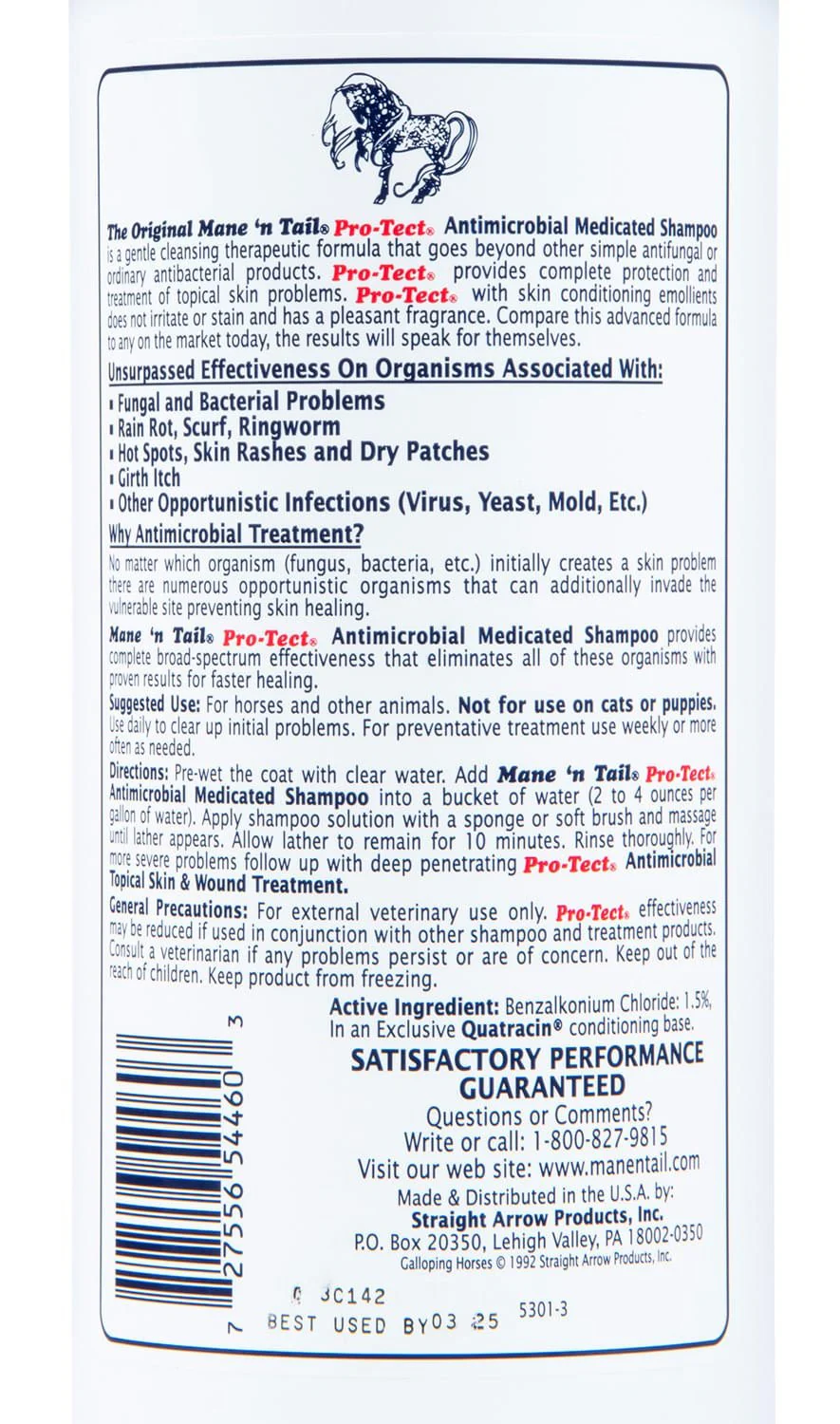 Mane 'N Tail Pro-Tect Horse Shampoo, 32 oz - Image 3