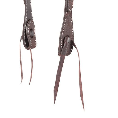 Martin Saddlery Slip Ear Headstall Roughout, Chocolate - Image 4