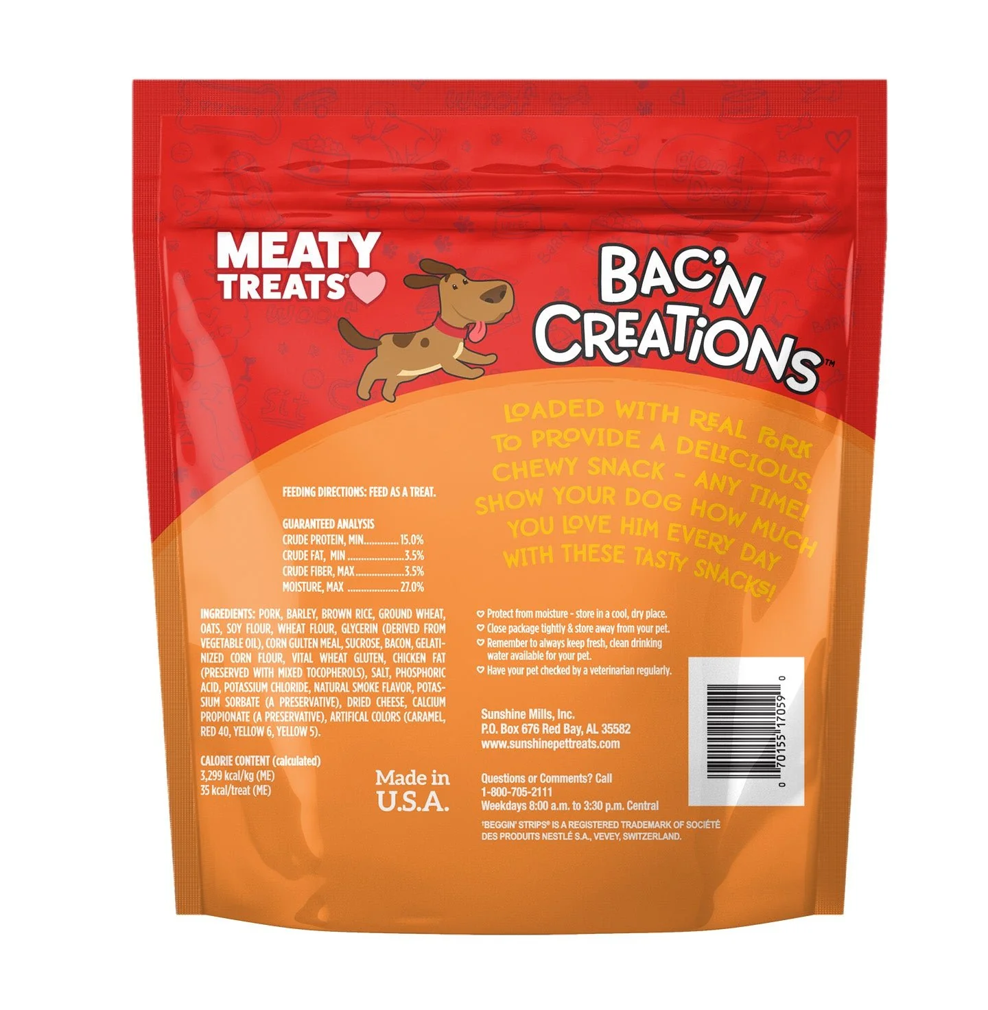 Meaty Treats Wavy Strips Dog Treats, 40 oz - Image 4