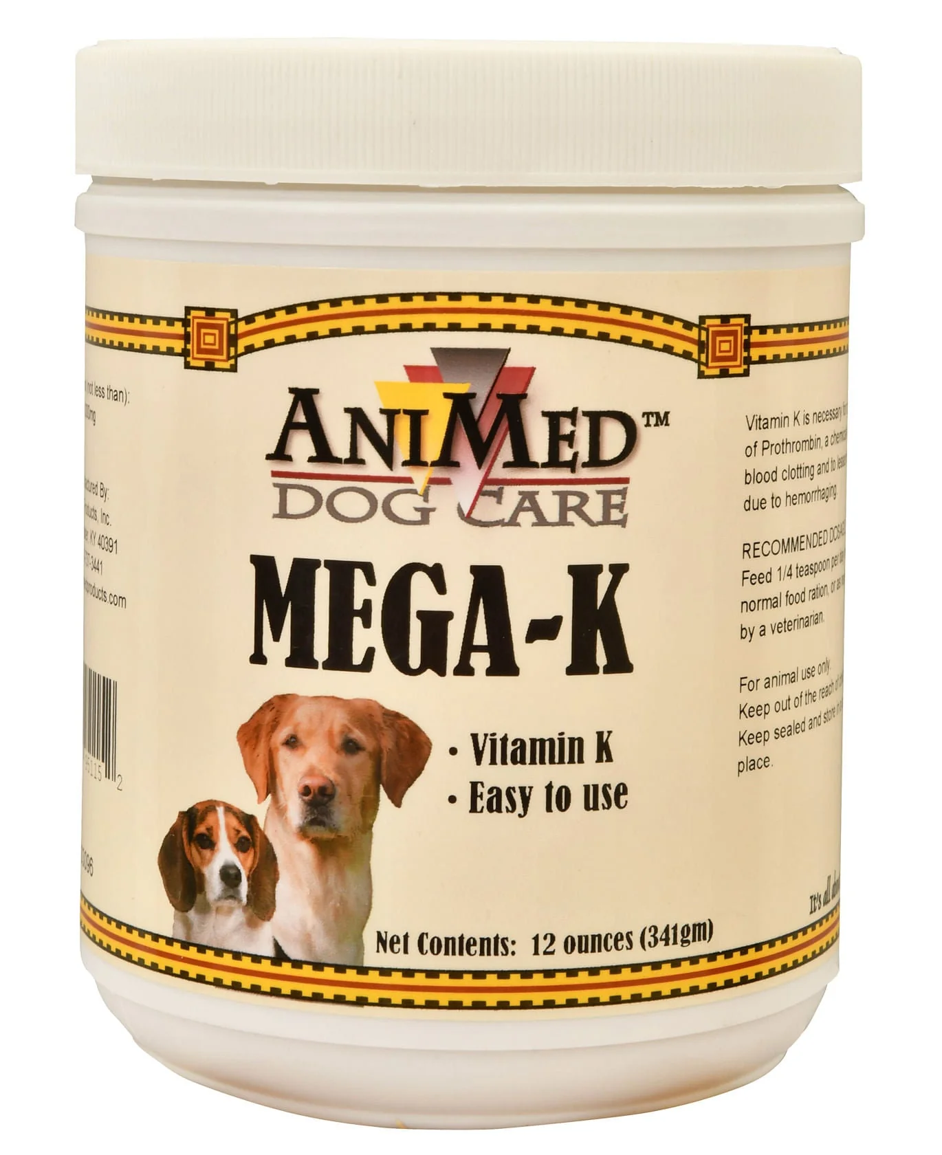 Mega K by Animed Vitamin K Powder Supplement for Dogs