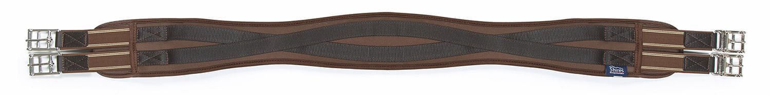 Shires Memory Foam Girth, Brown - Image 5