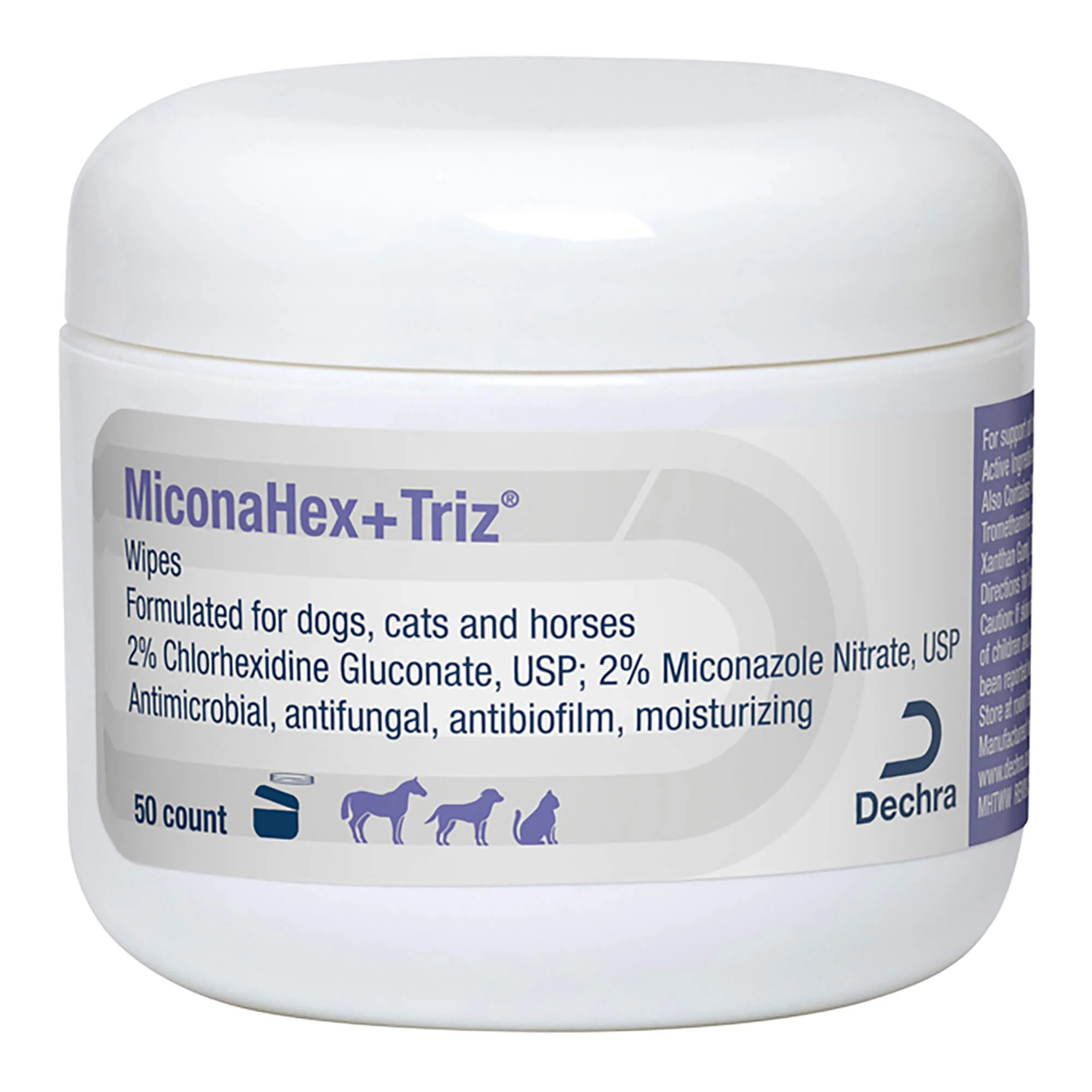 MiconaHex+Triz Wipes – Chlorhexidine & Miconazole Treatment for Skin Conditions in Pets
