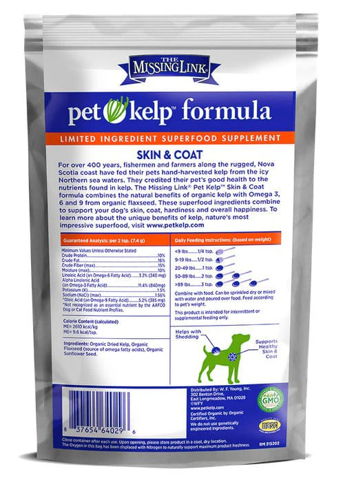 Missing Link Pet Kelp Skin & Coat Formula For Dogs, 8 oz - Image 2