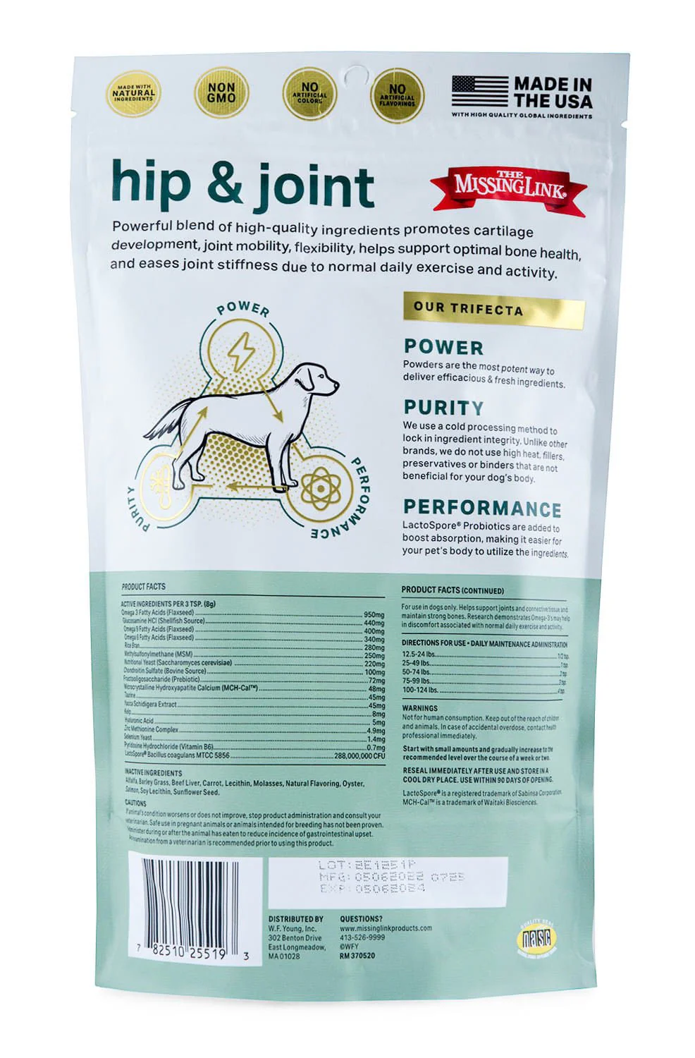 Missing Link Ultimate Hip & Joint Formula for Dogs, 1 lb - Image 2