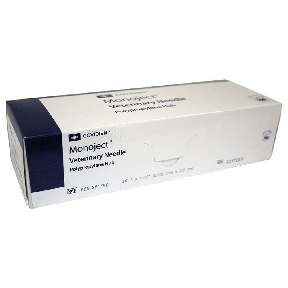 Monoject Needle, Polypropylene Hub, 100 Count - Image 3