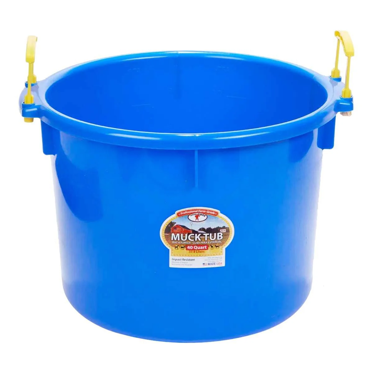 Little Giant Muck Tub – 40 & 70 Quart Heavy Duty Muck Bucket with Plastic Handles - Image 6