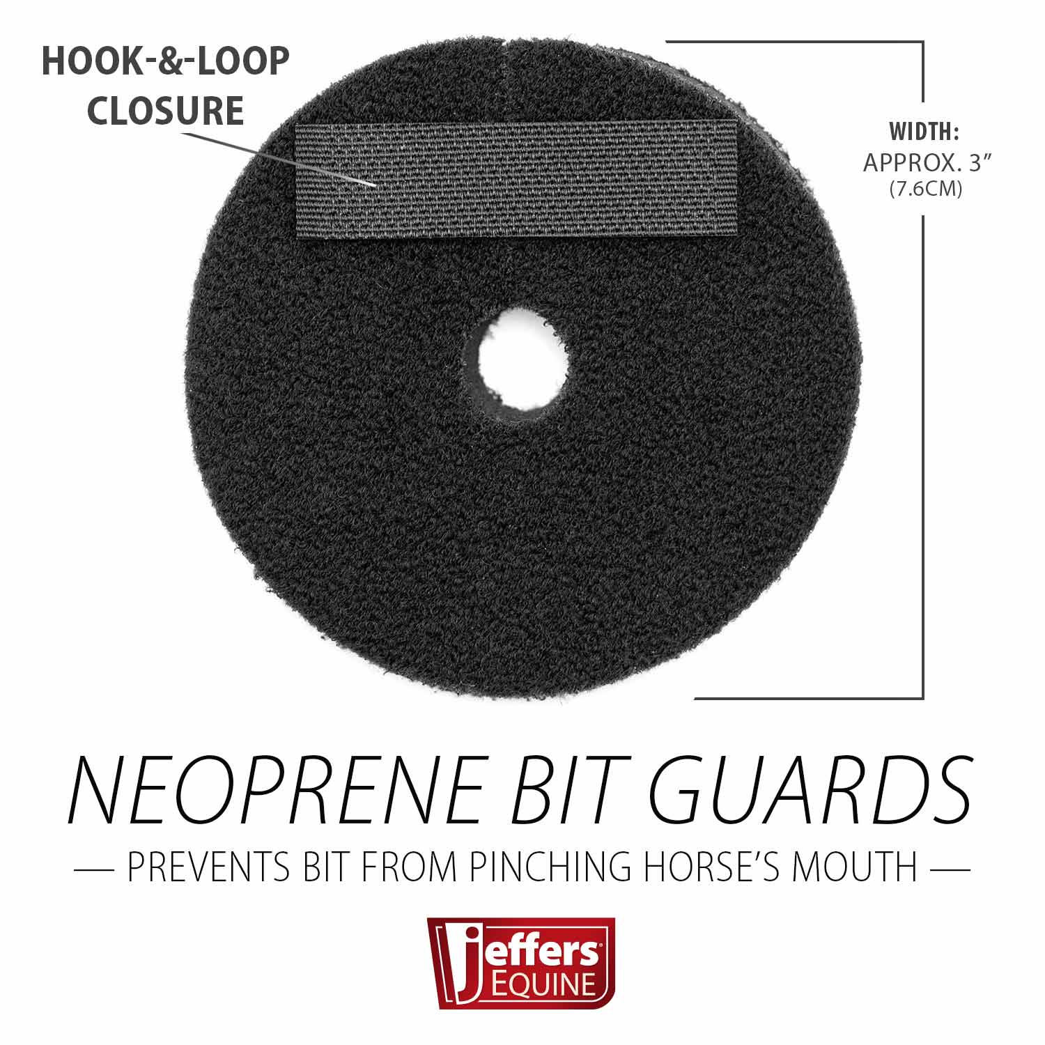Jeffers Neoprene Horse Bit Guards, Pair - Image 2