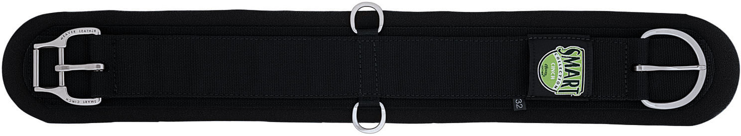 Weaver Neoprene Smart Cinches, Straight, Black - Image 4