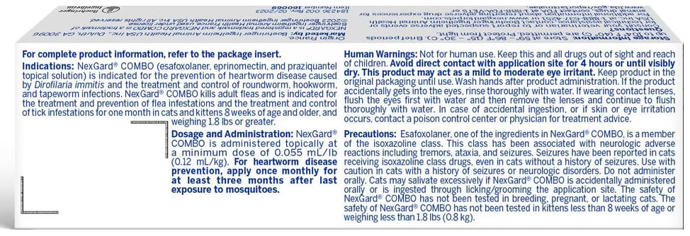 Rx Nexgard Combo Topical for Cats - Image 46